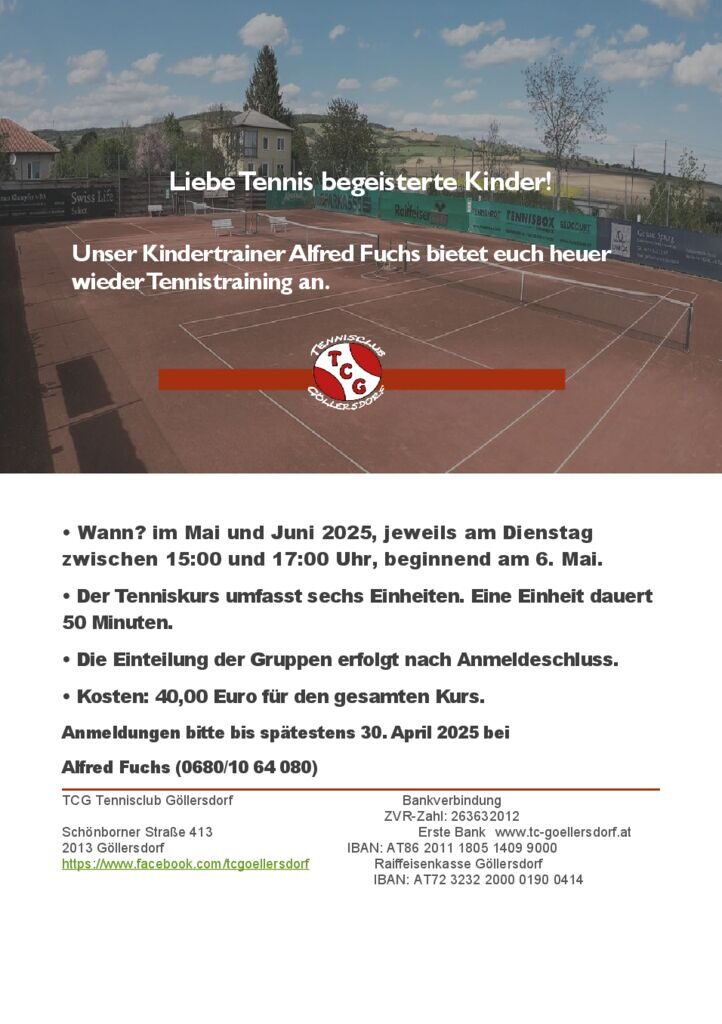 thumbnail of Kindertennis Flyer 2025