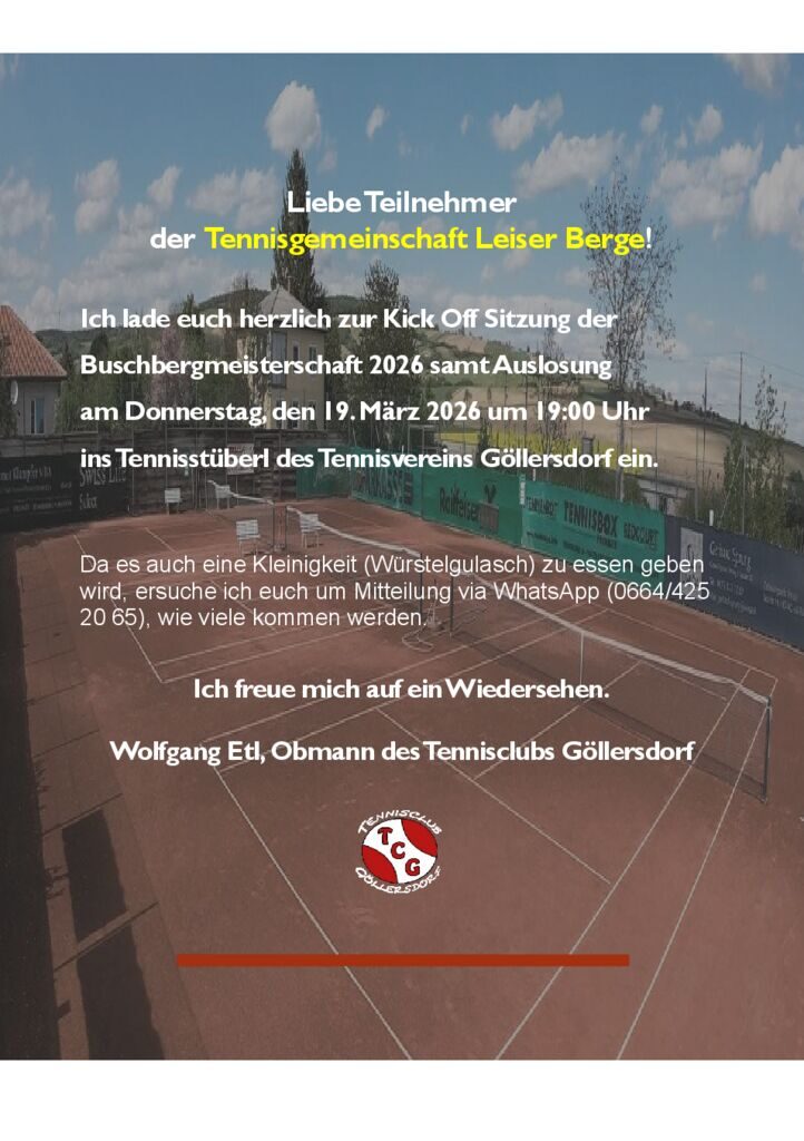 thumbnail of Kick Off Sitzung Meisterschaft 2026